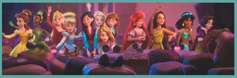 Ralph rompe Internet varias princesas Disney
