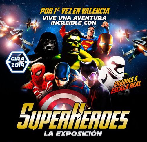 Exposición de superhéroes en Valencia